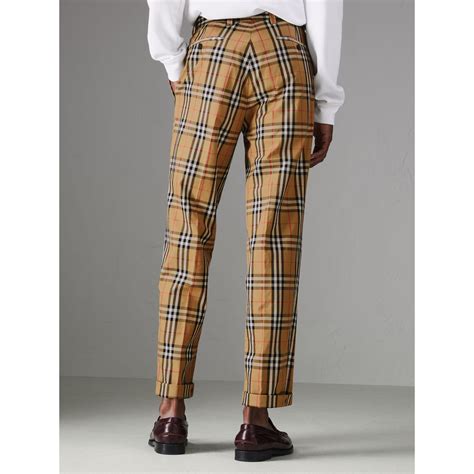 burberry lined pants|Burberry pants price.